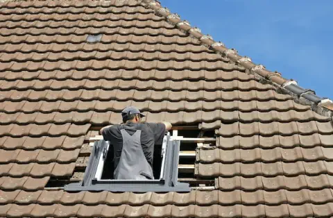 Pose de velux au Burgaud